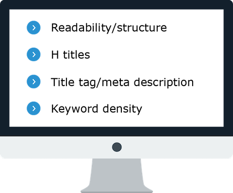 Symbolic image SEO text analysis