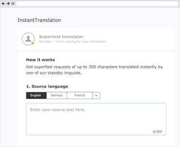 Supertext InstantTranslation