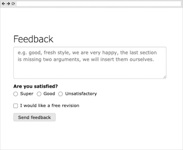 Tool per i feedback Supertext